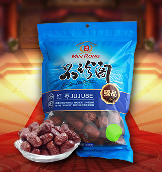 新閩融品珍閣紅棗臻品：一等果，產(chǎn)自新疆和田500g