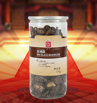 薈食(FINE LIFE)金錢菇產(chǎn)自浙江麗水170g每袋，精選優(yōu)質金錢菇，經(jīng)先進工藝加工而成，其味清香可口，質地細膩，是一種風味獨特的食用菌。將本品用清水洗凈浸泡后，可直接與肉絲爆炒、排骨煲湯，或作為佐料，葷素皆宜本產(chǎn)品采用的是袋裝的包裝方式，包裝較輕，讓您攜帶起來更加的方便自如。