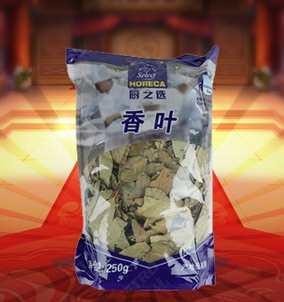 廚之選(HORECA SELECT)香葉產(chǎn)自云南昆明400g每袋，本產(chǎn)品選用的是上等的香葉為原料精心制作而成，品質(zhì)天然，口味純正，保證優(yōu)質(zhì)的質(zhì)量。本產(chǎn)品采用的是塑料質(zhì)地包裝，簡潔大方，食用簡單，是您廚房的好幫手。本產(chǎn)品的葉片深綠色，呈橢圓形，富含濃郁的葉子香味，做菜時放入，別具一番風(fēng)味。