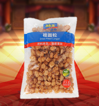 宜客(AKA)桂圓粒產(chǎn)自福建莆田500g每袋，精選優(yōu)質桂圓為原料，經(jīng)先進工藝精心制作而成，果實渾圓，果肉晶瑩易剝離，輕松享受。薈食臻選桂圓中富含豐富的蛋白質、脂肪、碳水化合物及鈉等微量元素，有助于補充人體所需。采用精美袋式包裝，大氣上檔次，果肉適合煮粥、煲湯等，食法多樣，是你居家生活的必備選擇。