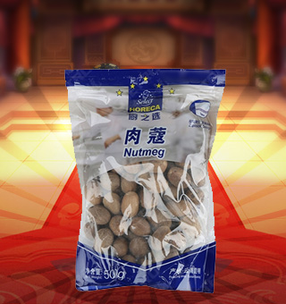 廚之選(HORECA SELECT)肉蔻產(chǎn)自四川成都500g每袋，精細(xì)加工而成，質(zhì)量上乘，備受廣大專業(yè)廚師和消費者歡迎和厚愛，是您廚房必備品。保留了肉蔻中原有的滋味、氣味和全部的營養(yǎng)物質(zhì)，風(fēng)味獨特，定會讓您回味無窮。不使用化學(xué)劑、無化學(xué)殘留、不破壞營養(yǎng)成分，給家人一份天然、一份健康、一份安心。