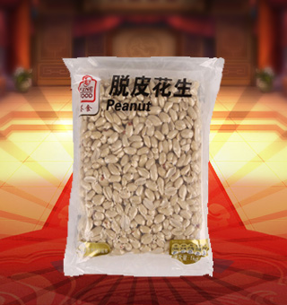 薈食(FINE FOOD)脫皮花生產(chǎn)自吉林白城1kg每袋，精選優(yōu)質(zhì)原料精心制作而成，無有害添加，通過多道工序精心篩選，確保高品質(zhì)的產(chǎn)品質(zhì)量。富含不飽和脂肪酸，營養(yǎng)豐富，口感香甜，美味可口，原味清新，堪稱美味絕倫。簡約精致袋裝真空包裝，更好的保存了花生原有的風(fēng)味，食用簡單，便于攜帶，安全有保障。
